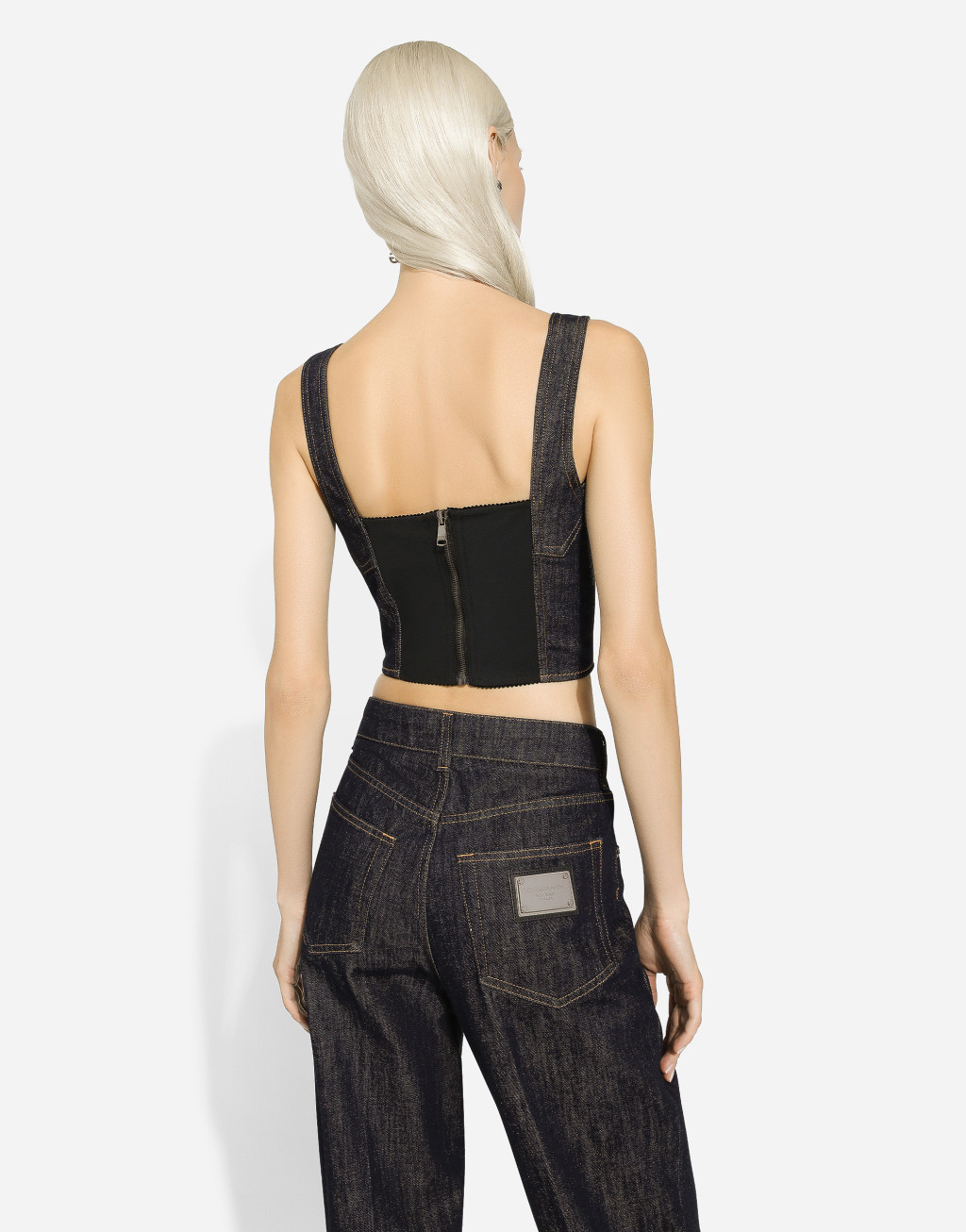 标牌丹宁束身上衣5