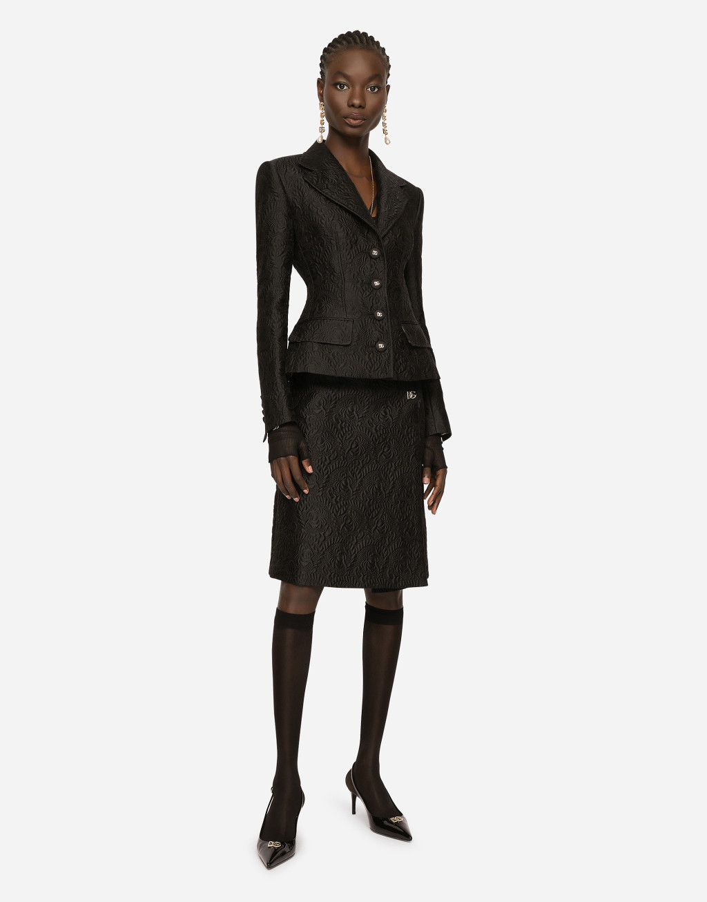 花卉提花单排扣夹克4