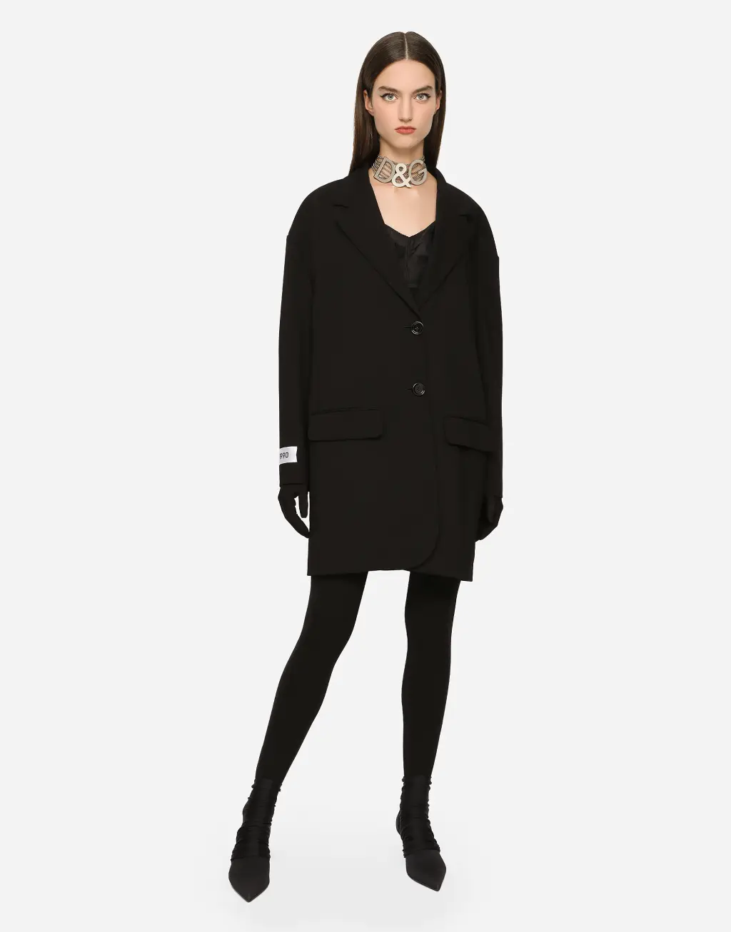 羊毛斜纹阔型夹克