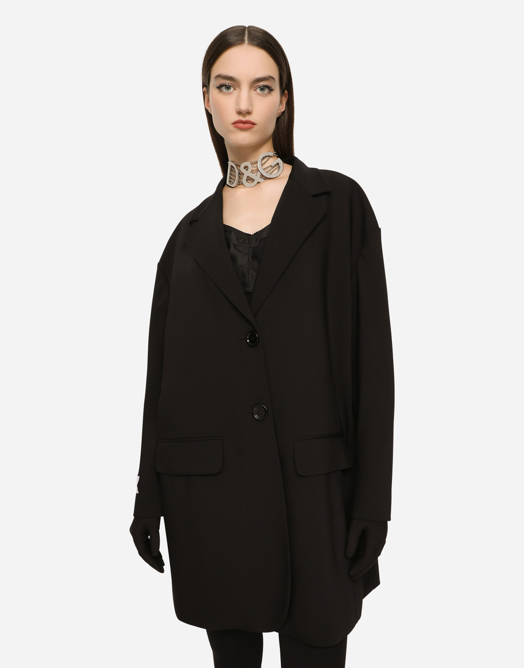 羊毛斜纹阔型夹克5