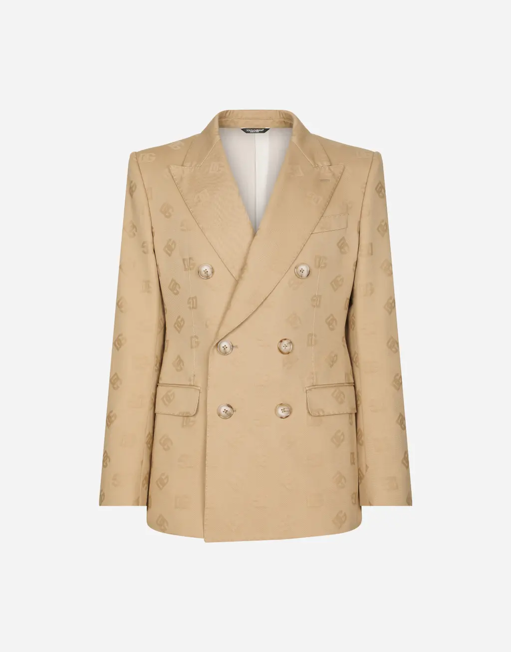 Sicilia DG 提花棉质双排扣精裁夹克