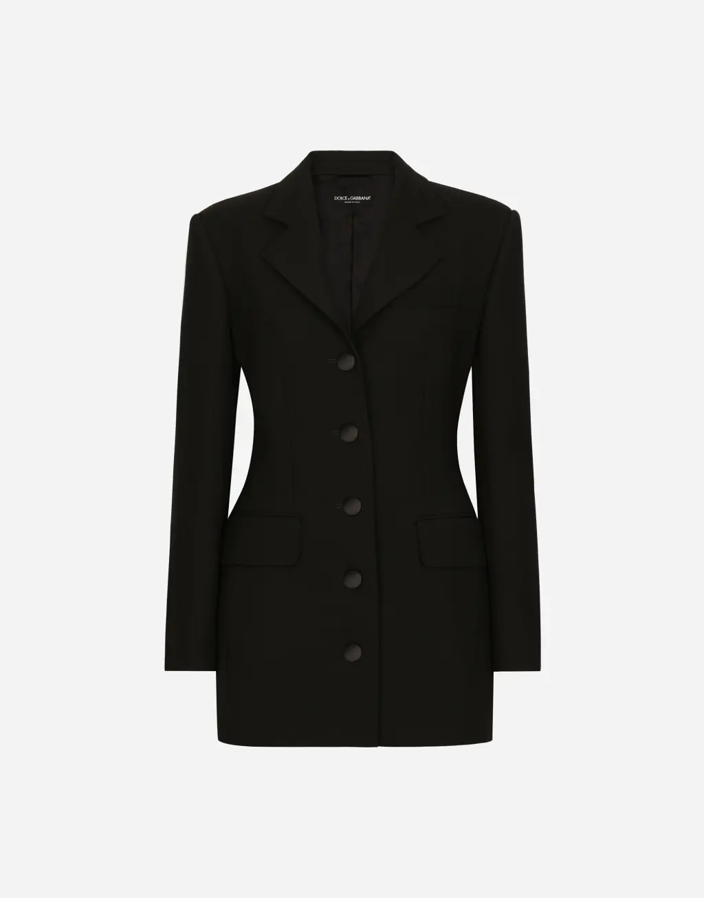 Dolce 羊毛卡迪单排扣长夹克