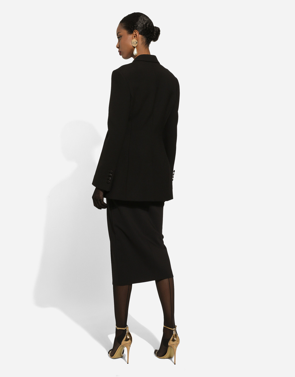 Dolce 羊毛卡迪单排扣长夹克4