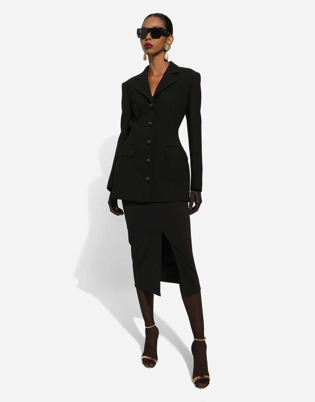 Dolce 羊毛卡迪单排扣长夹克7