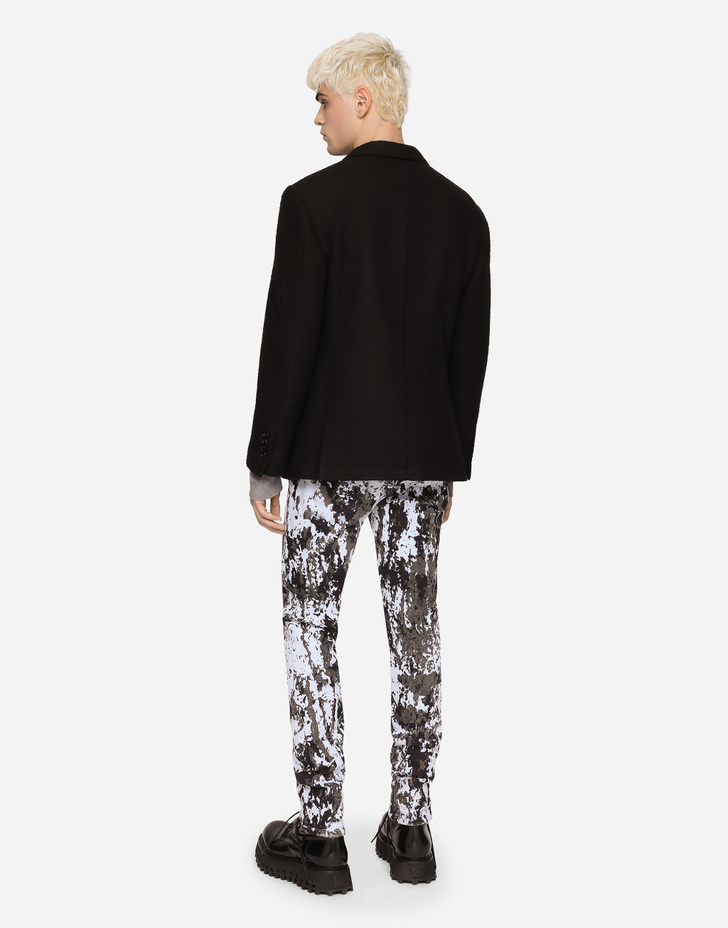 纹章拼饰弹力平纹针织夹克3