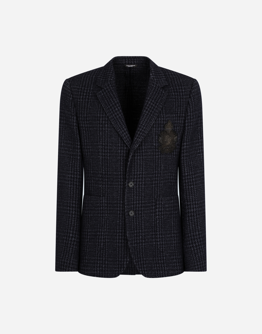 Portofino 拼饰格纹平纹针织夹克1