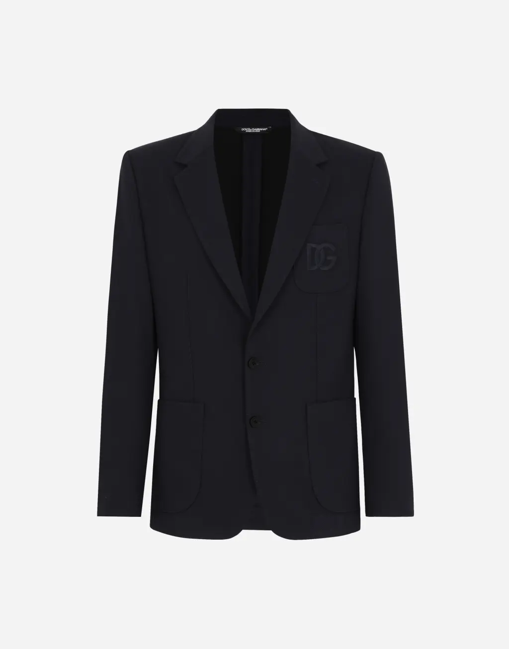 弹力平纹针织单排扣夹克