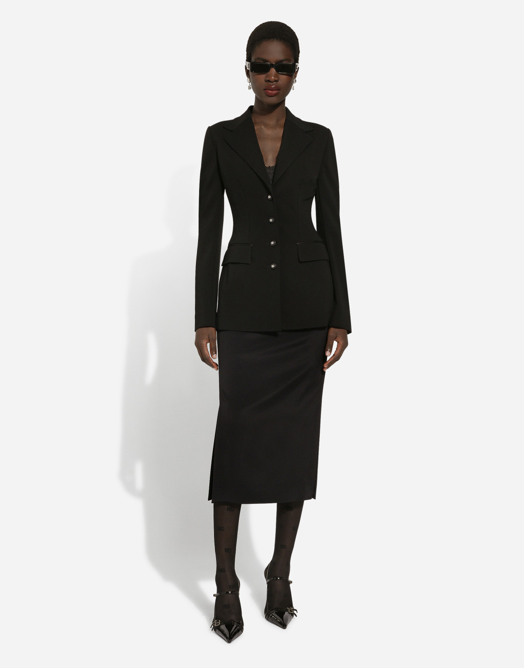 Punto Milano 平纹针织单排扣 Turlington 夹克2