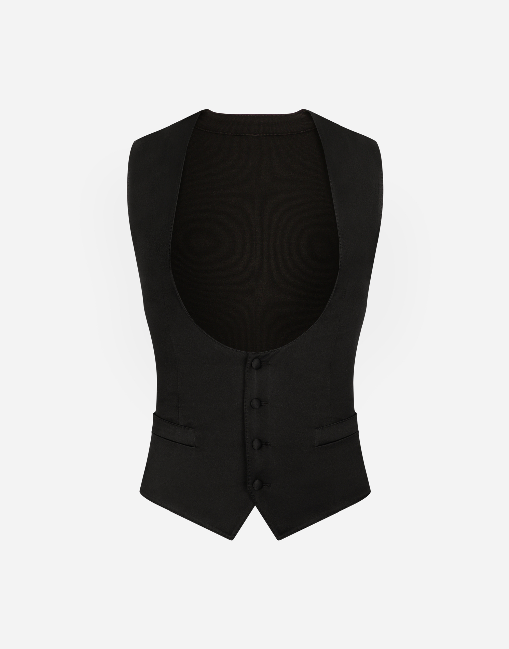 真丝单排扣马甲1