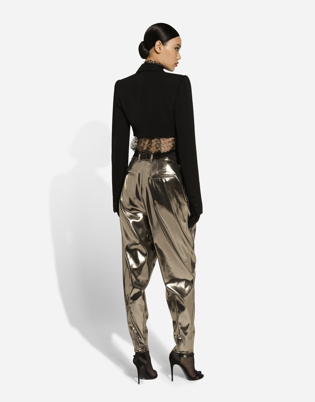 羊毛华达呢单排扣礼服 Spencer 短夹克4