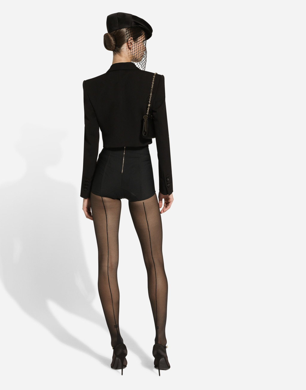 羊毛华达呢双排扣礼服短夹克4