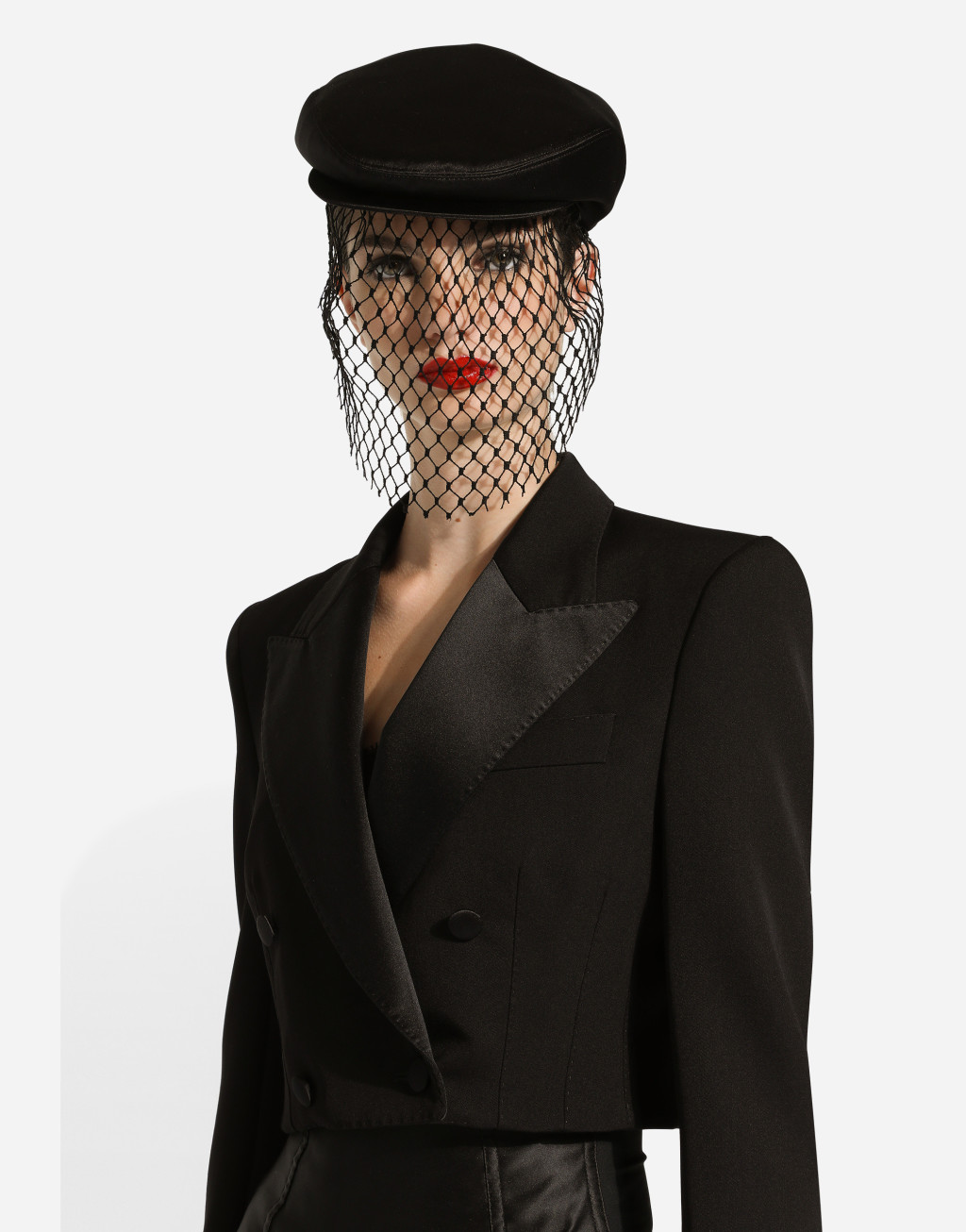 羊毛华达呢双排扣礼服短夹克6