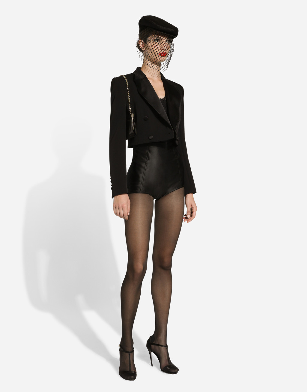 羊毛华达呢双排扣礼服短夹克9