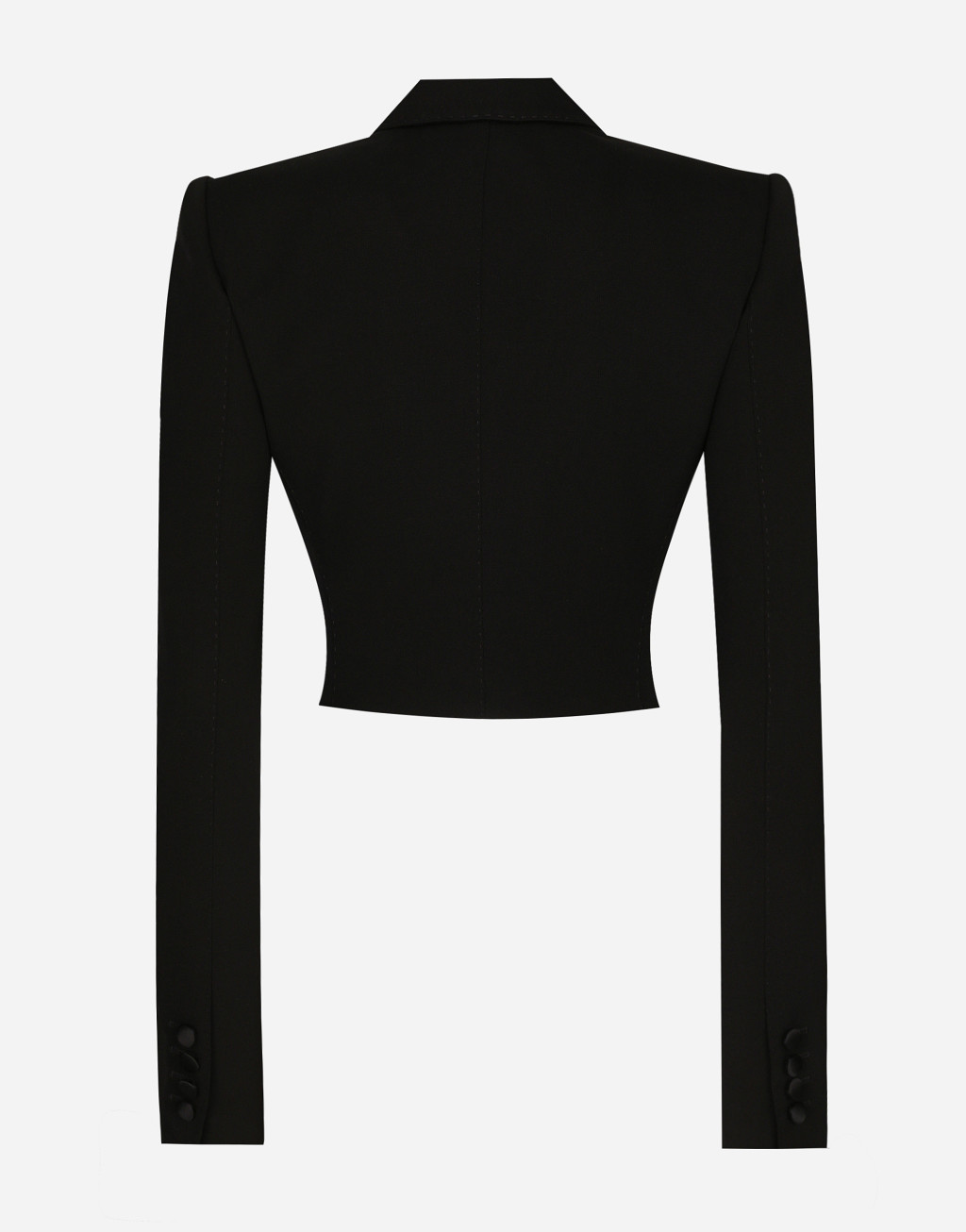 羊毛华达呢双排扣礼服短夹克2