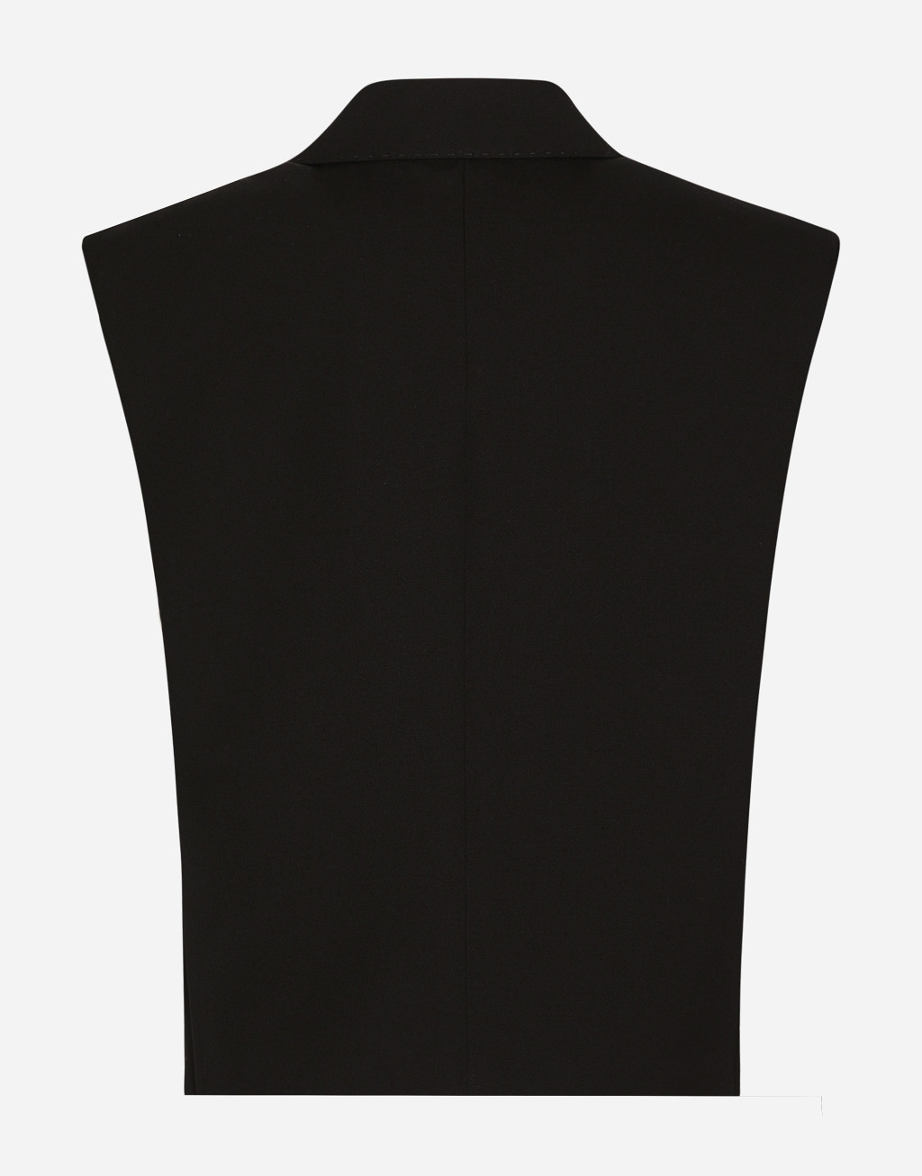 羊毛华达呢双排扣礼服无袖夹克2