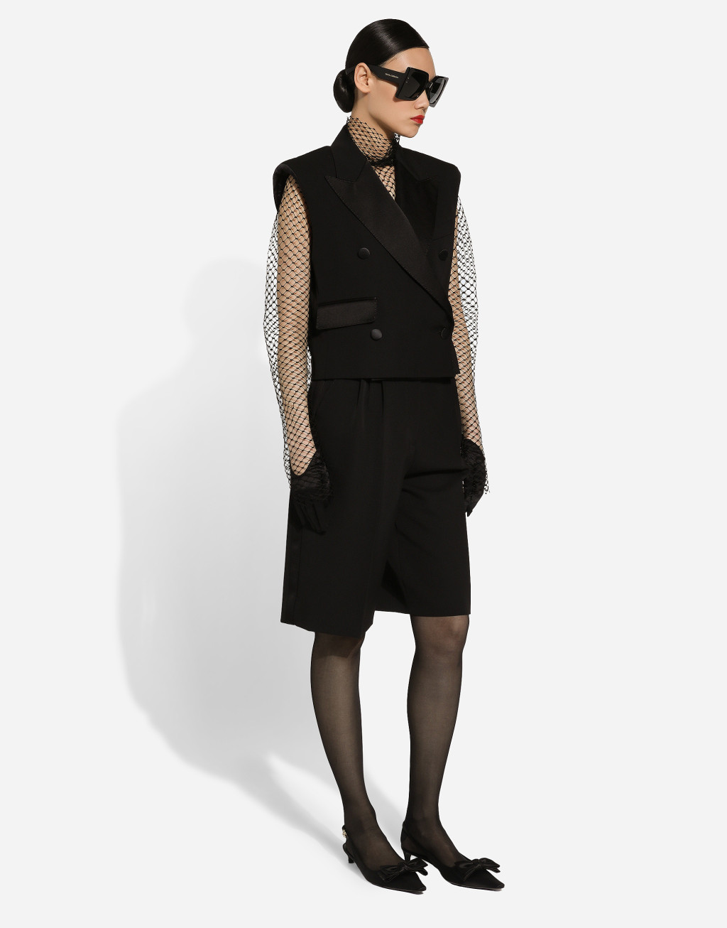 羊毛华达呢双排扣礼服无袖夹克10