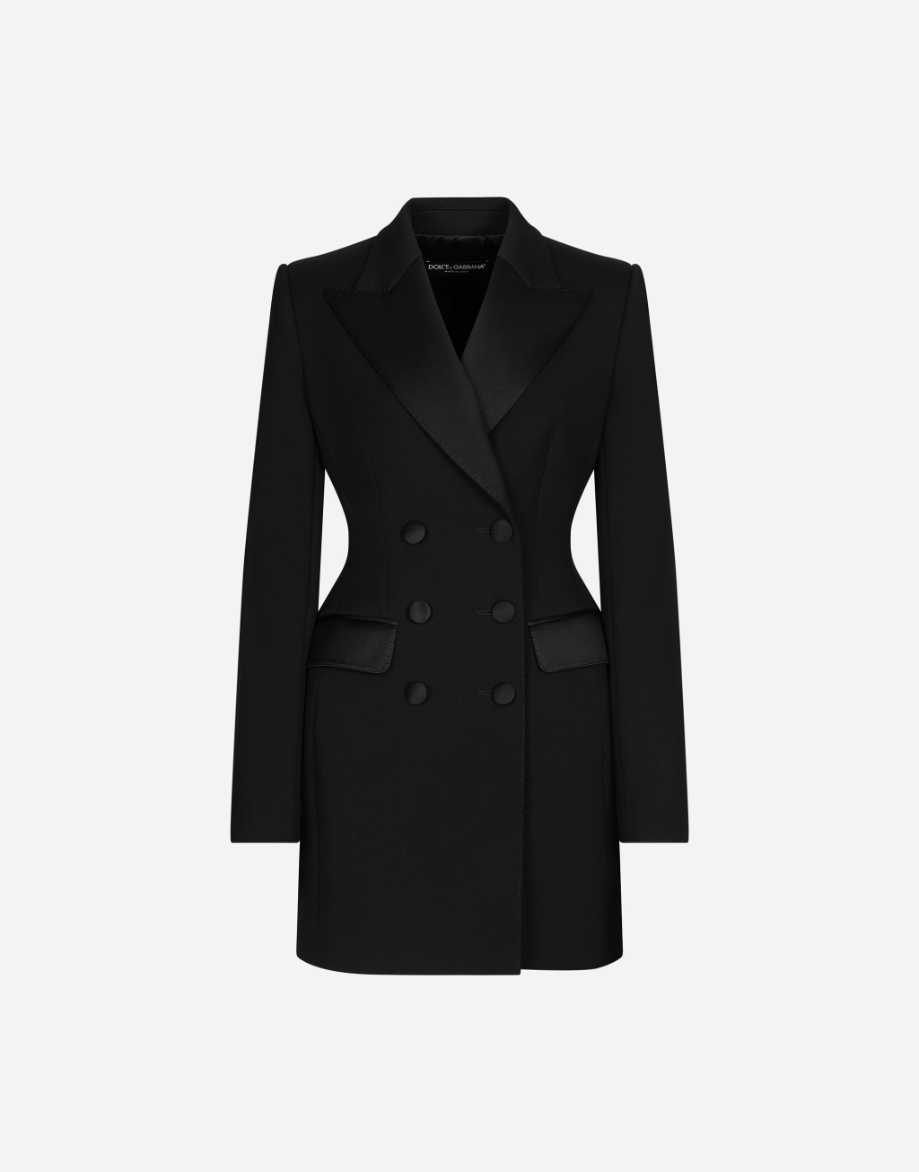 弹力羊毛 Dolce 双排扣礼服长夹克1