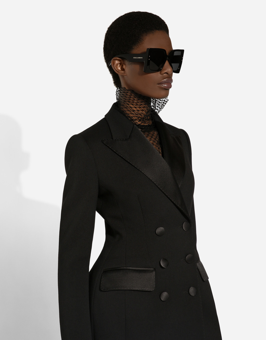 弹力羊毛 Dolce 双排扣礼服长夹克5