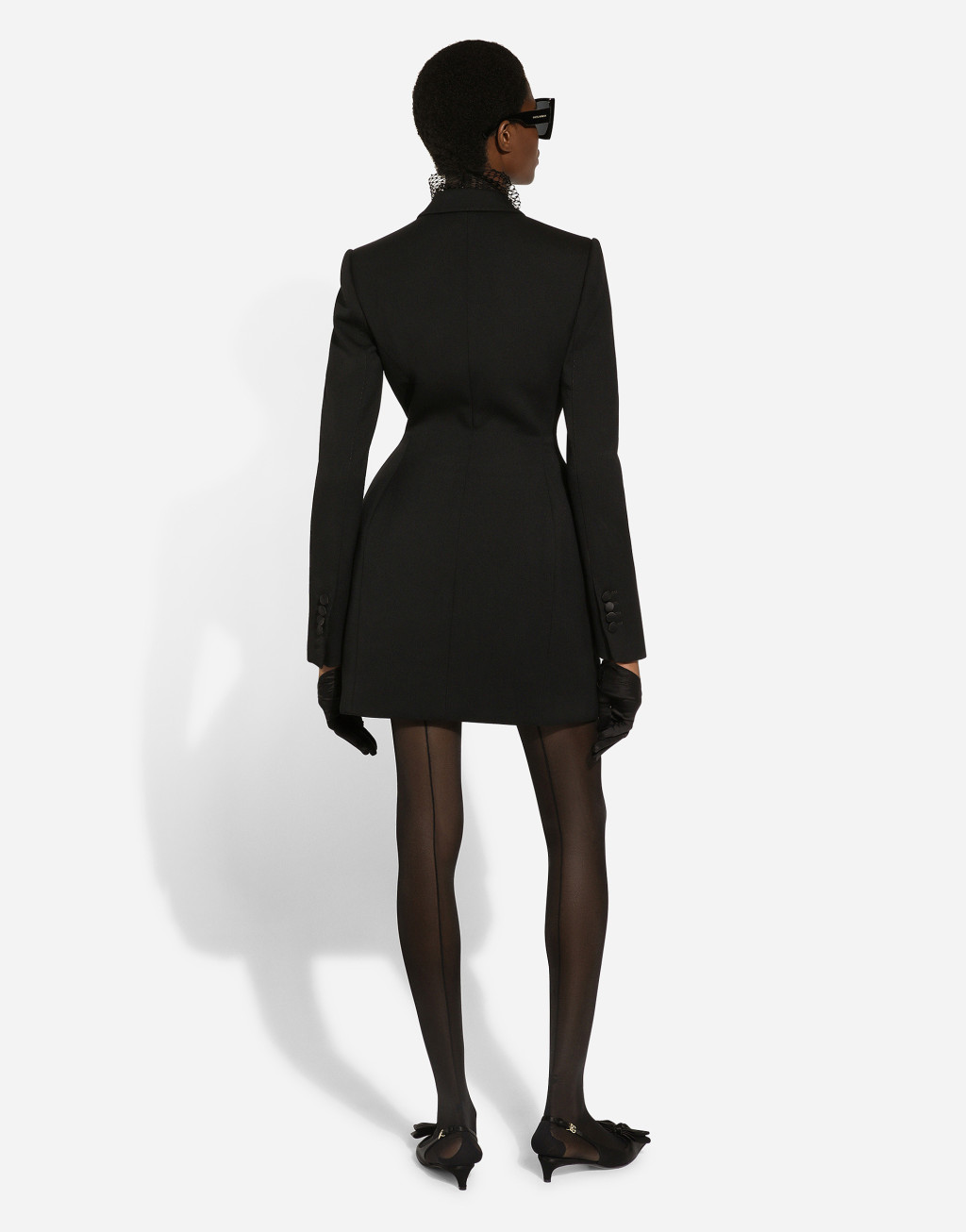 弹力羊毛 Dolce 双排扣礼服长夹克4