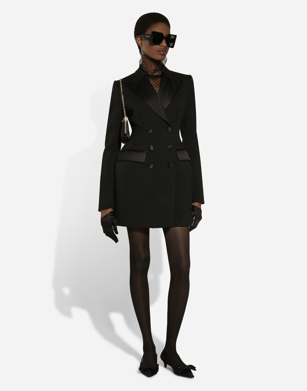 弹力羊毛 Dolce 双排扣礼服长夹克10