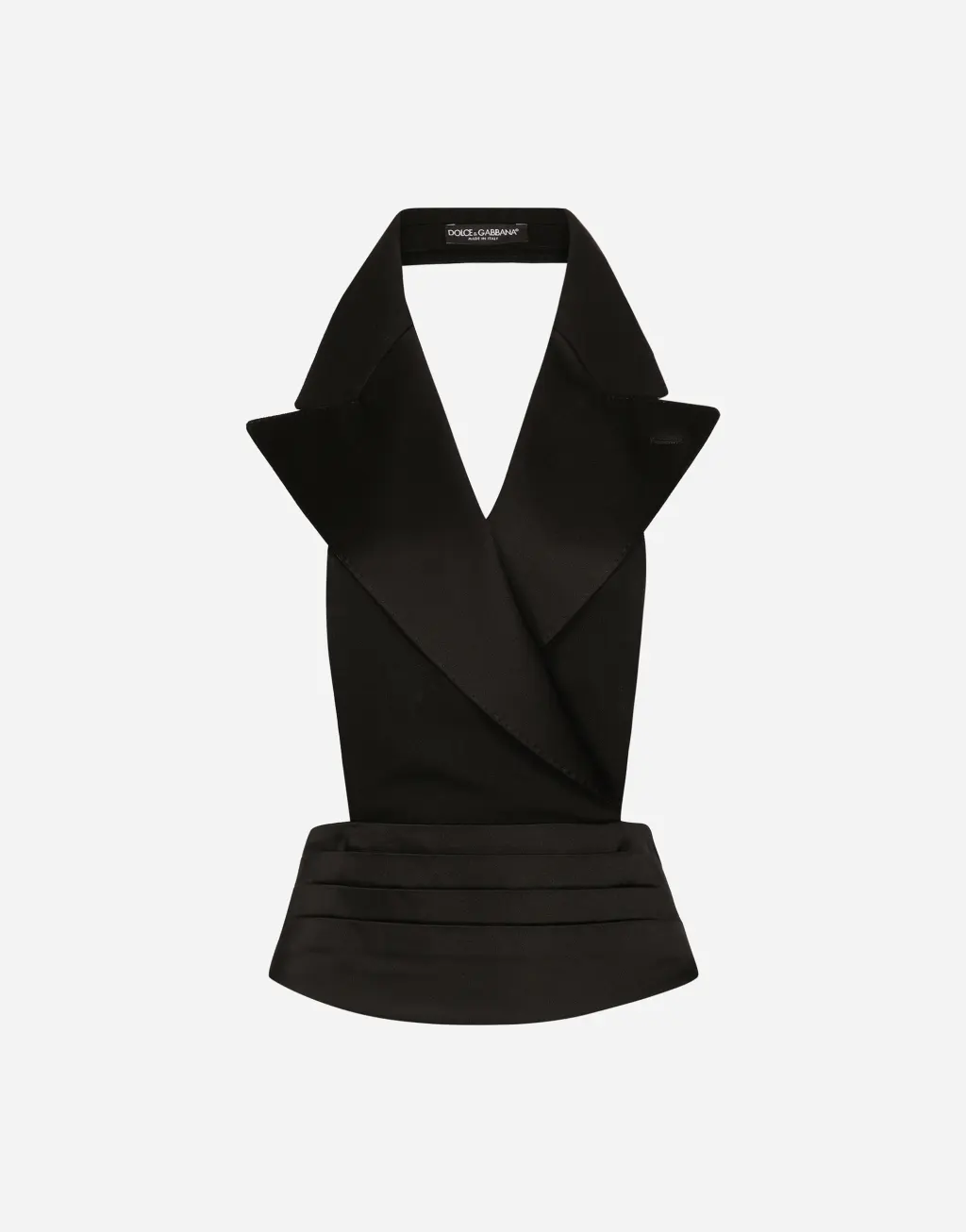 丝缎露背双排扣马甲