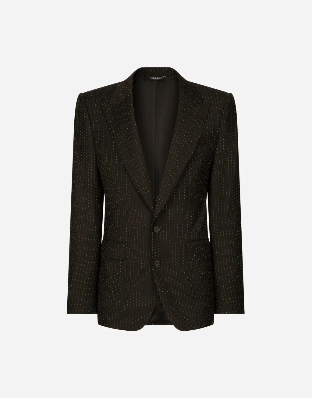 细条纹羊毛单排扣 Sicilia 夹克