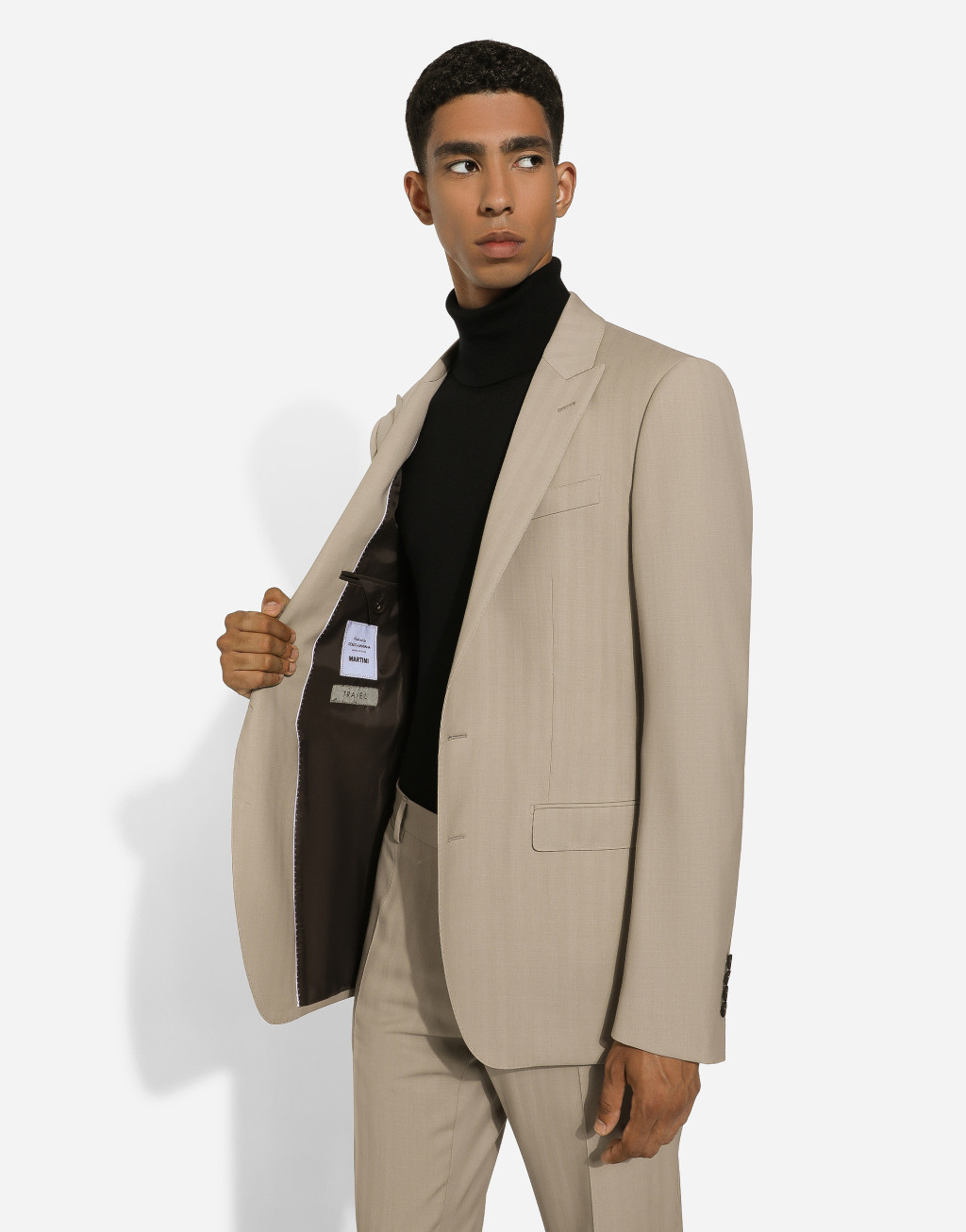 Martini 细条纹单排扣西装套装5