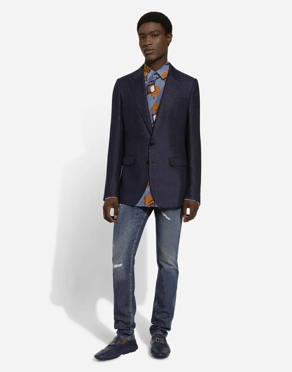 Taormina 亚麻混纺单排扣夹克