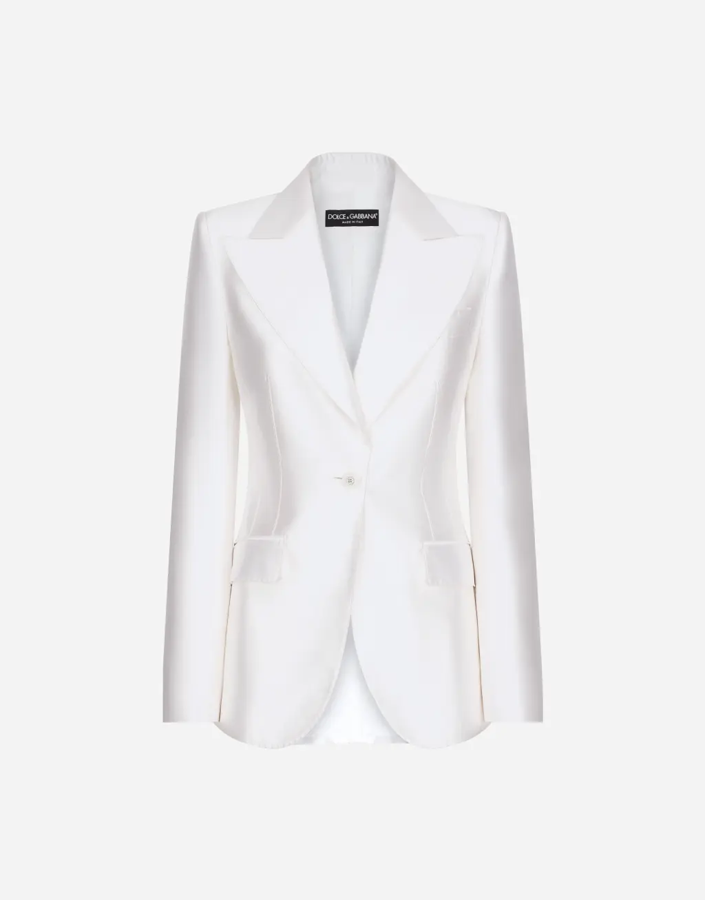 米卡多真丝缎 Turlington 单排扣夹克