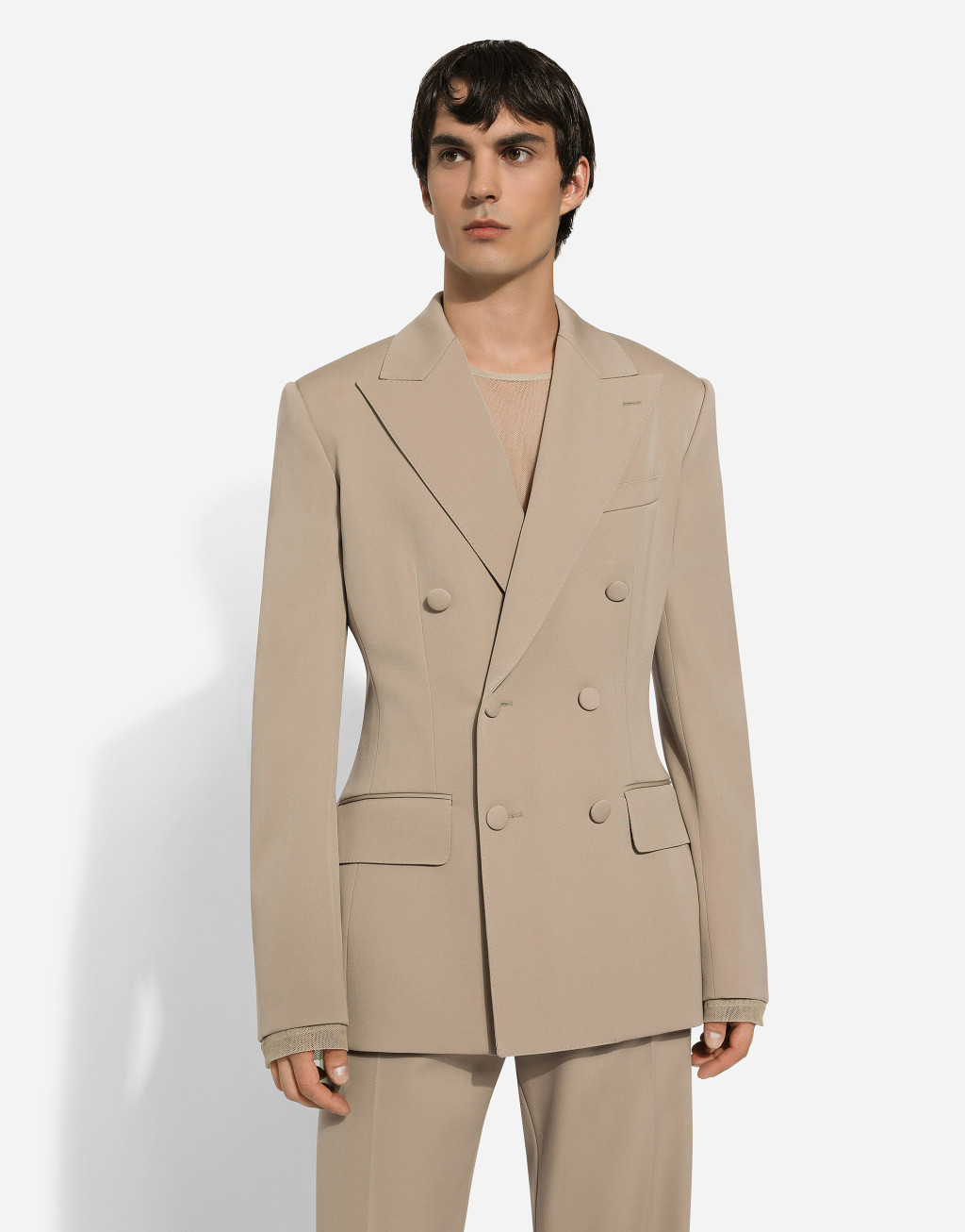 弹力羊毛双排扣 Dolce 夹克4