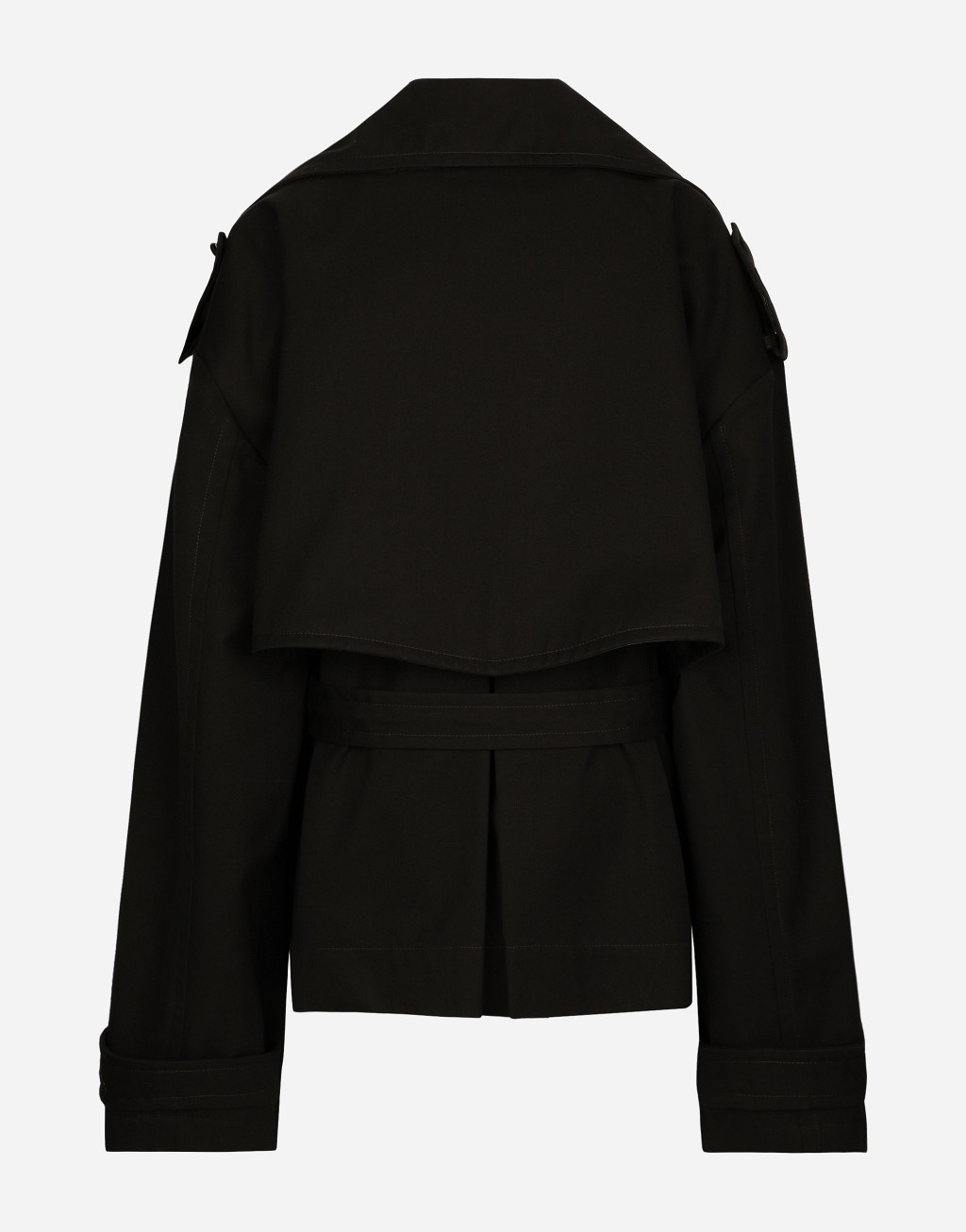 棉质腰带款双排扣夹克2