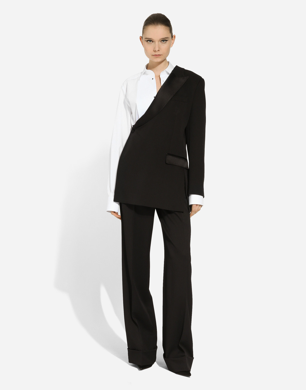 羊毛华达呢单肩夹克2