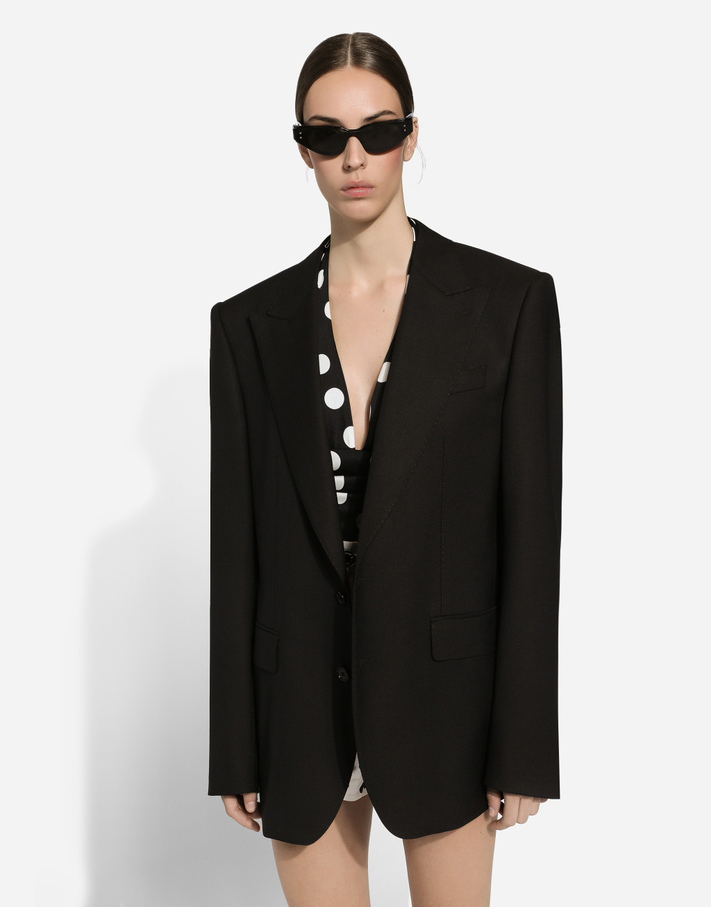 明星同款羊毛帆布单排扣夹克4