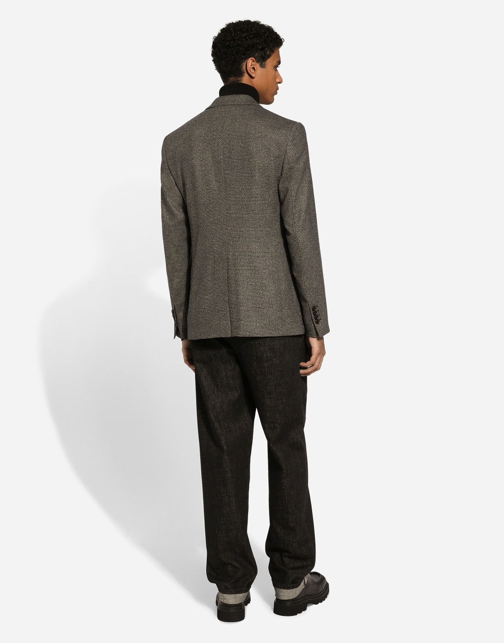 弹力法兰绒单排扣 Portofino 夹克3