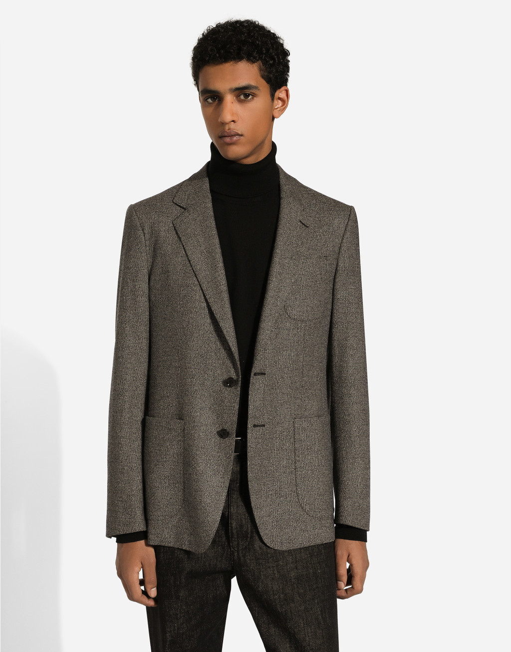 弹力法兰绒单排扣 Portofino 夹克4