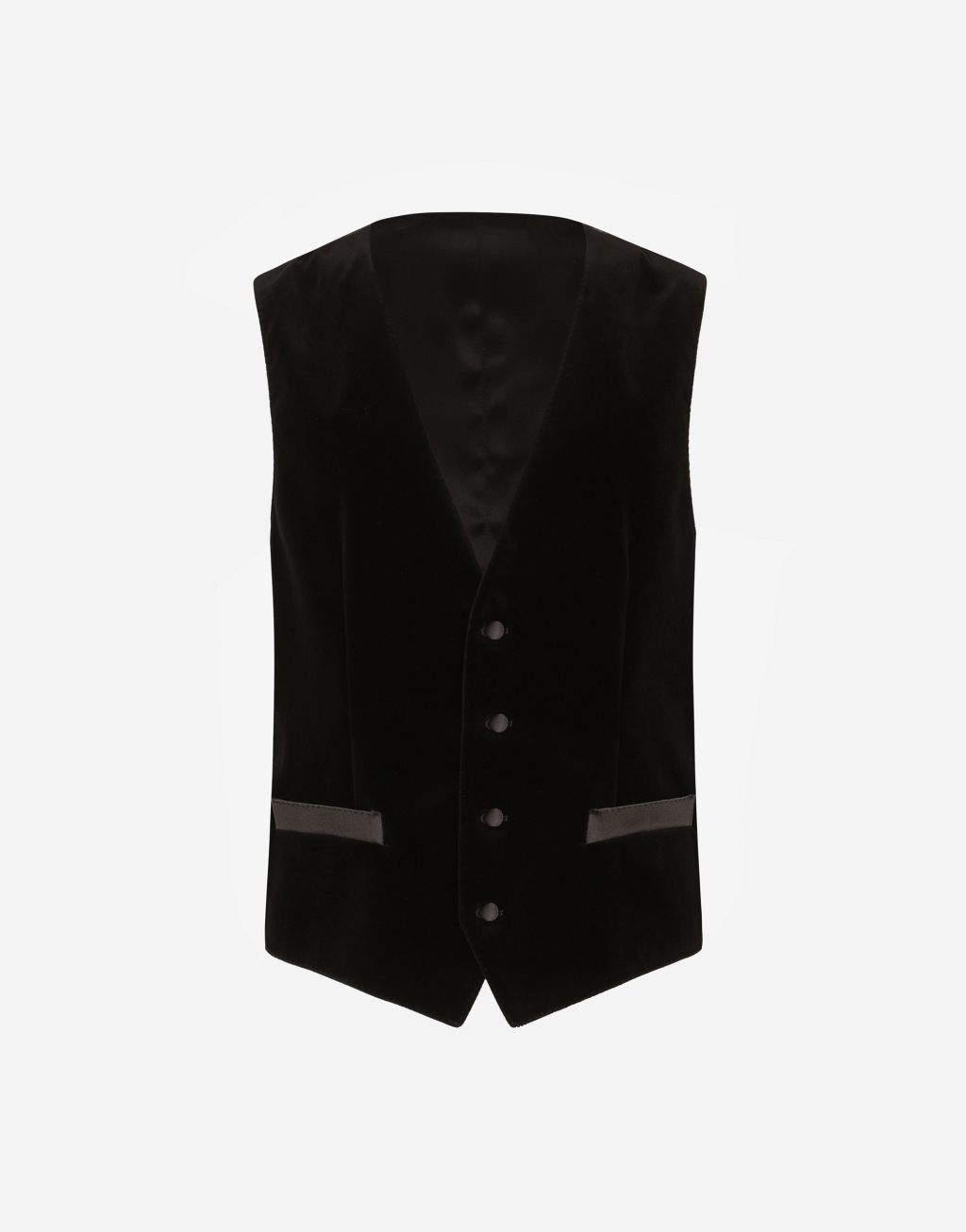 天鹅绒单排扣马甲1