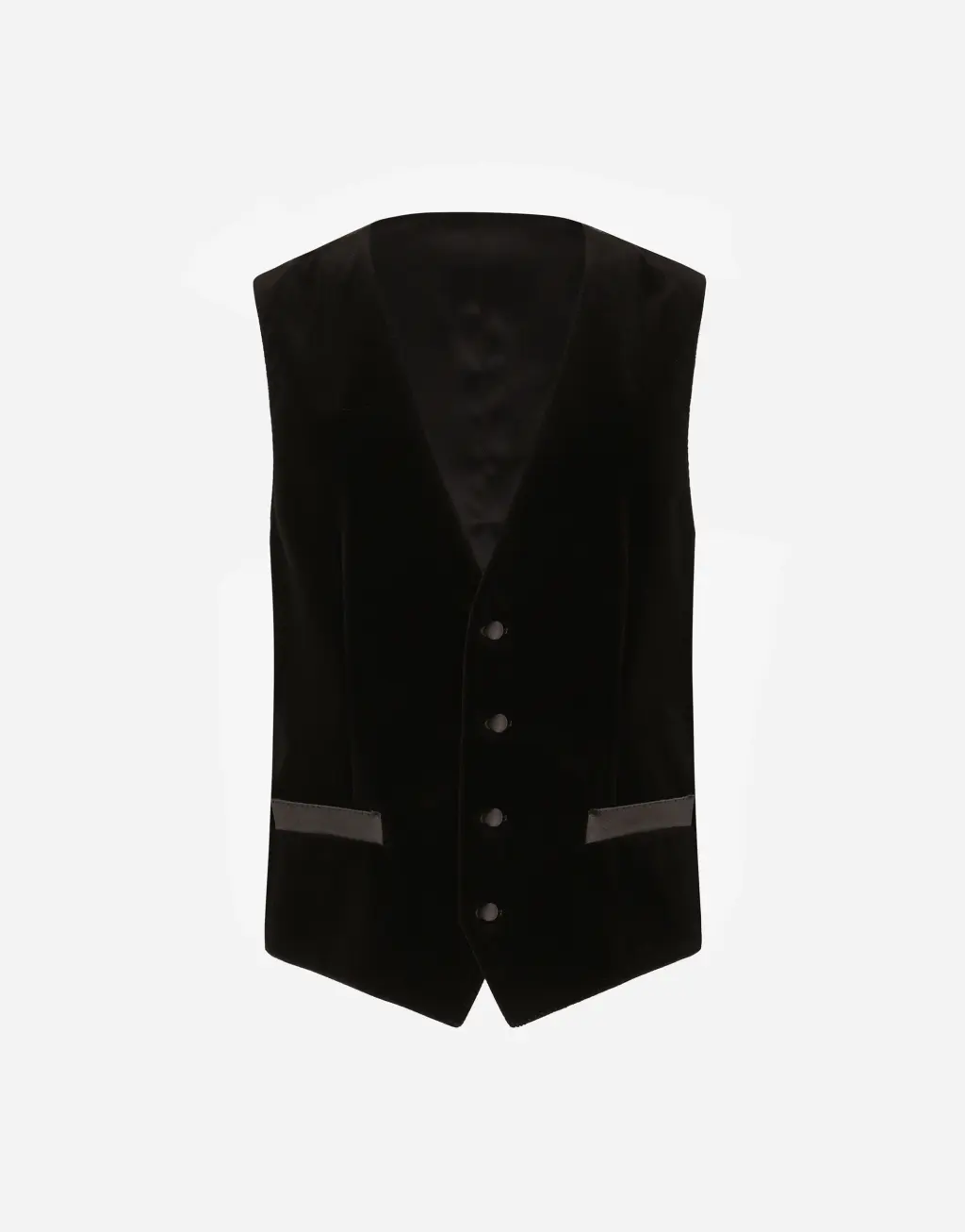 天鹅绒单排扣马甲