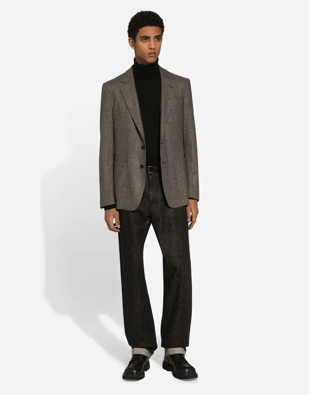 弹力法兰绒单排扣 Portofino 夹克