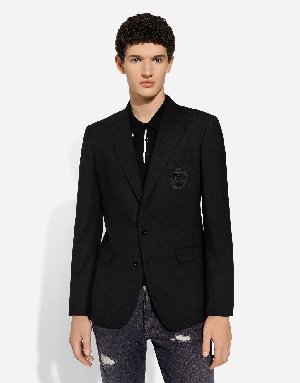 DG 拼饰羊毛单排扣 Taormina 夹克4