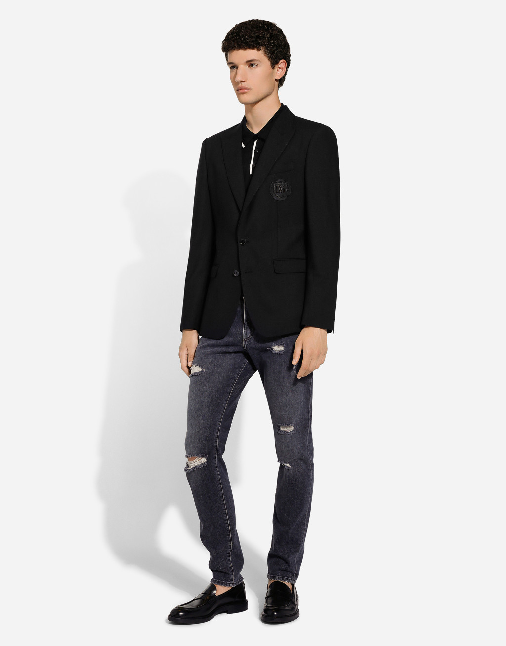 DG 拼饰羊毛单排扣 Taormina 夹克7