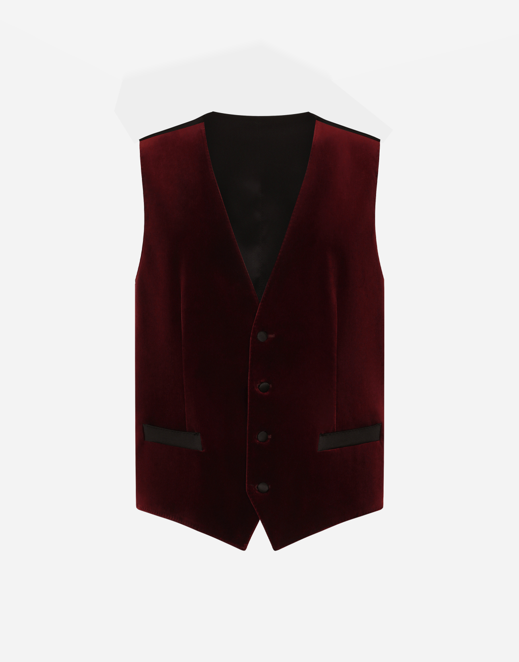 天鹅绒单排扣马甲1