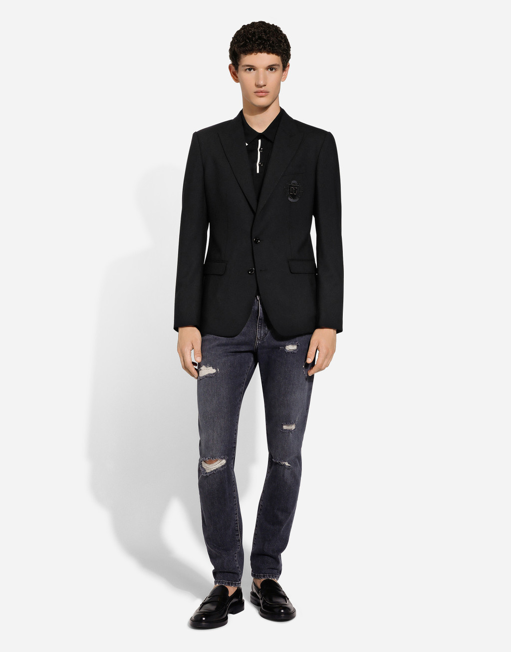 DG 拼饰羊毛单排扣 Taormina 夹克2