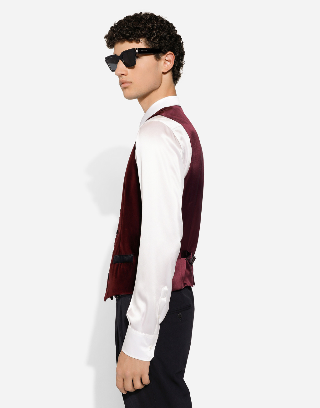 天鹅绒单排扣马甲4