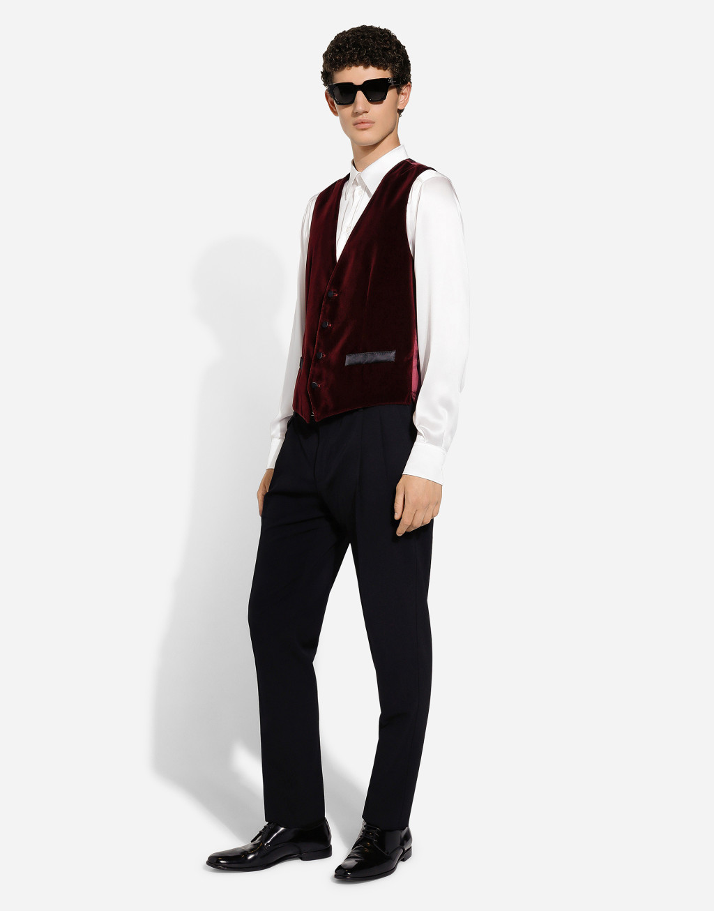 天鹅绒单排扣马甲6