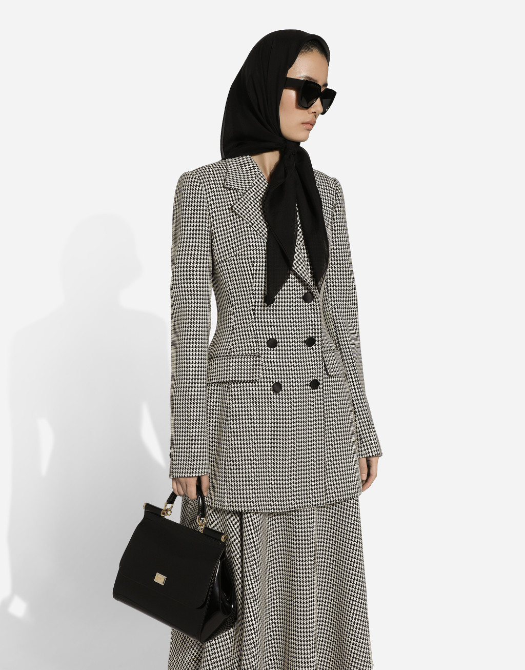 千鸟格纹双排扣夹克4