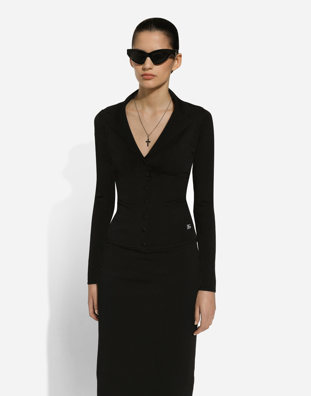 DG 徽标弹力粘胶针织短款夹克4