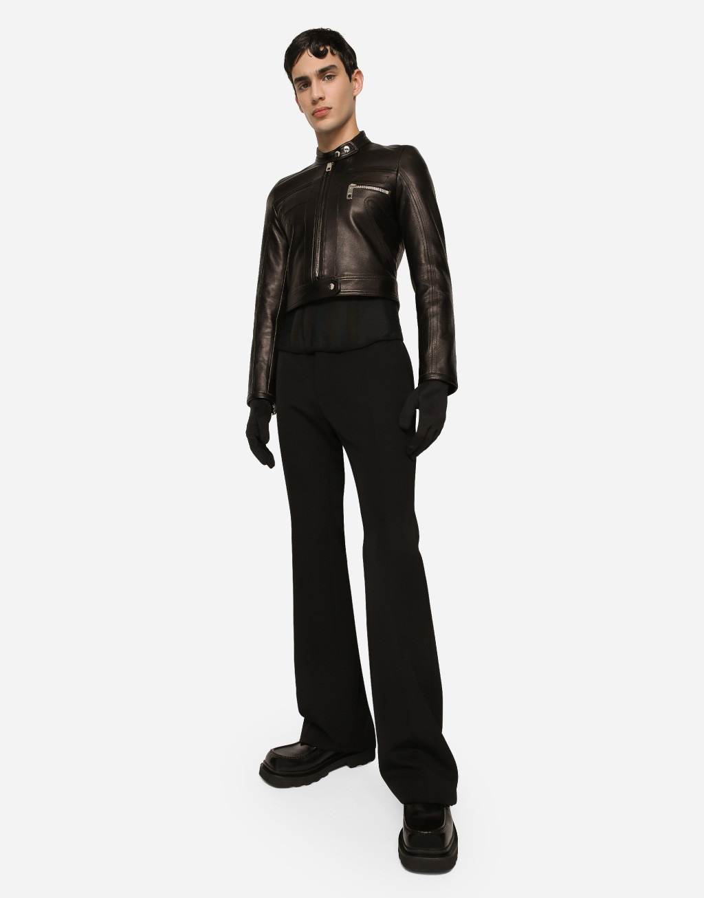 纳帕皮革机车外套6