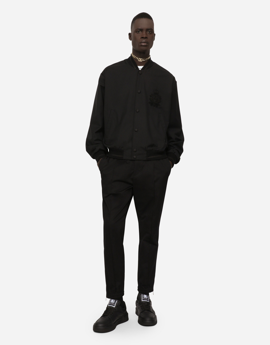 DG 纹章拼饰尼龙外套3