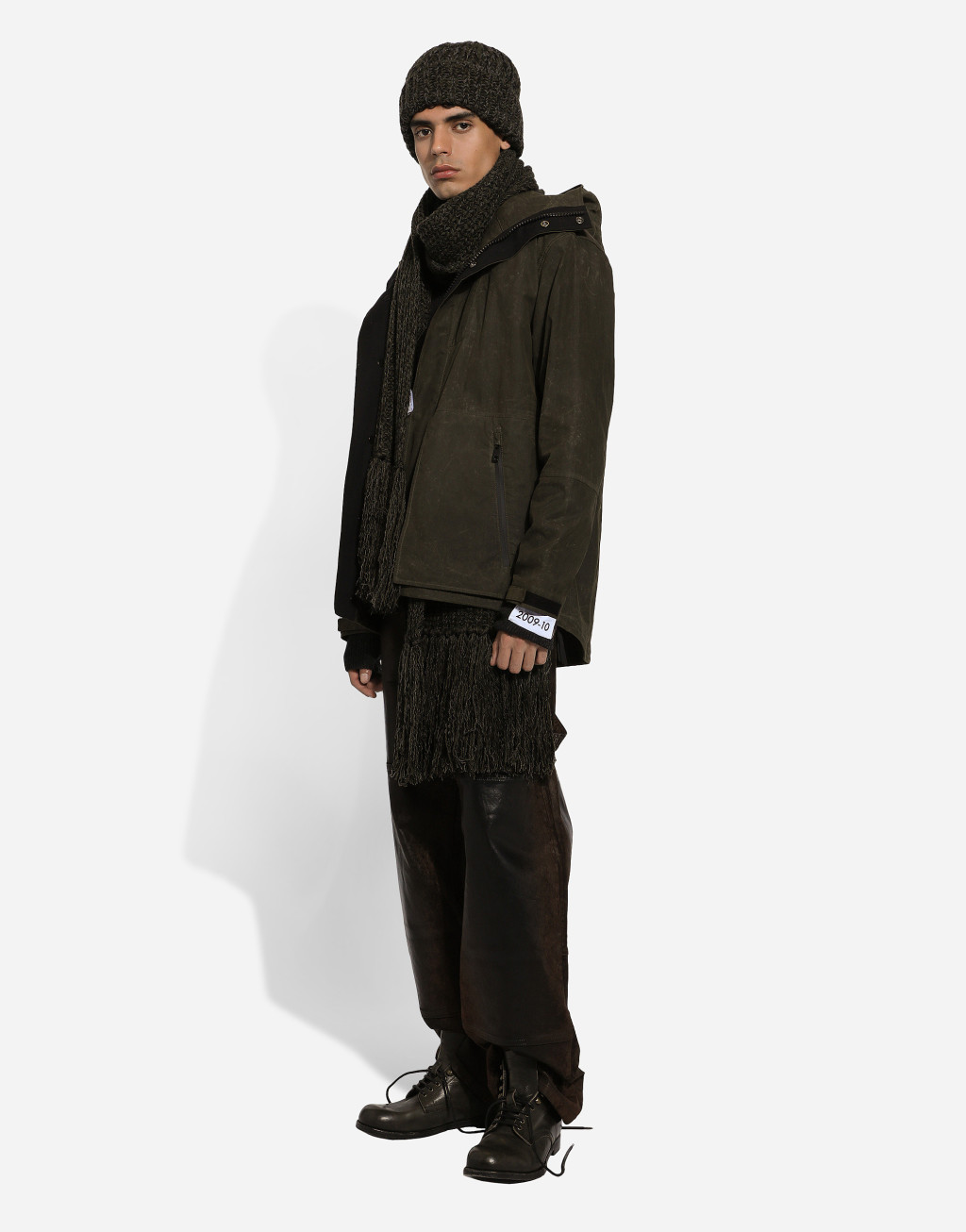 科技帆布连帽含衬外套5