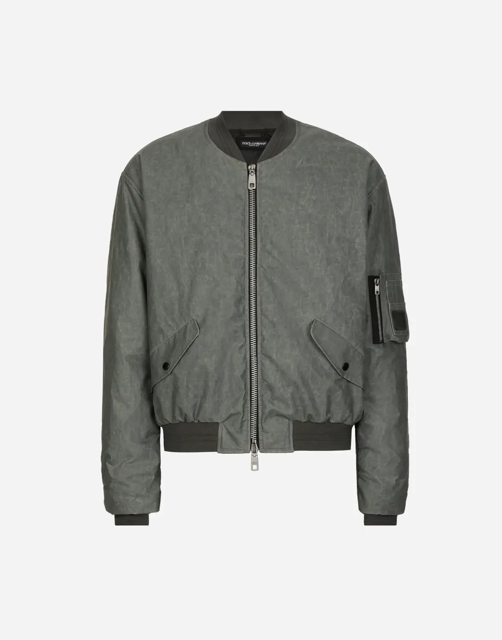 亚麻帆布阔型飞行夹克